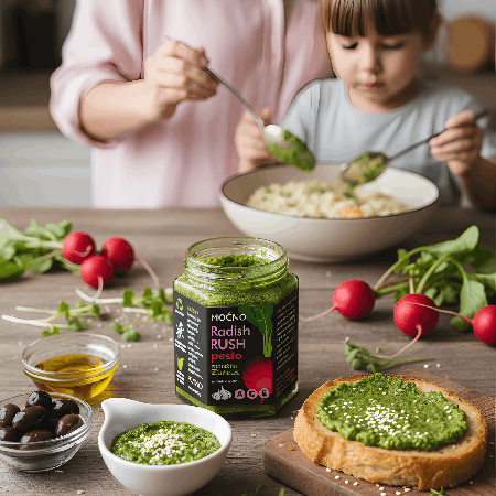 MOĆNO Pesto - Radish Rush